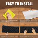 15 Pack 8 "X 30" Non-Slip Carpet Stair Treads for Indoor Wooden Steps, Made of Polyester and Reusable Adhesive, Suitable for Kids Elders and PetsBlack Lines