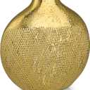 Vintage Gold Vase 9.6" for Farmhouse Living Room Cabinet Table Centerpieces Wedding Decorations