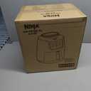 Ninja | XL Single Basket Air Fryer | 5.5 QT Capacity fits 3lbs of Wings | 5-in-1Air Fry, Roast, Bake,Reheat & Dehydrate |Dishwasher Safe Parts & Recipe Guide | Grey |AF150AMZ