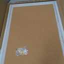 DOLLAR BOSS White Cork Board for Wall - 24 X 18 Inches, Rustic Wooden Frame Bulletin Board, Decorative Hanging Pin Board for Office & Home Decor