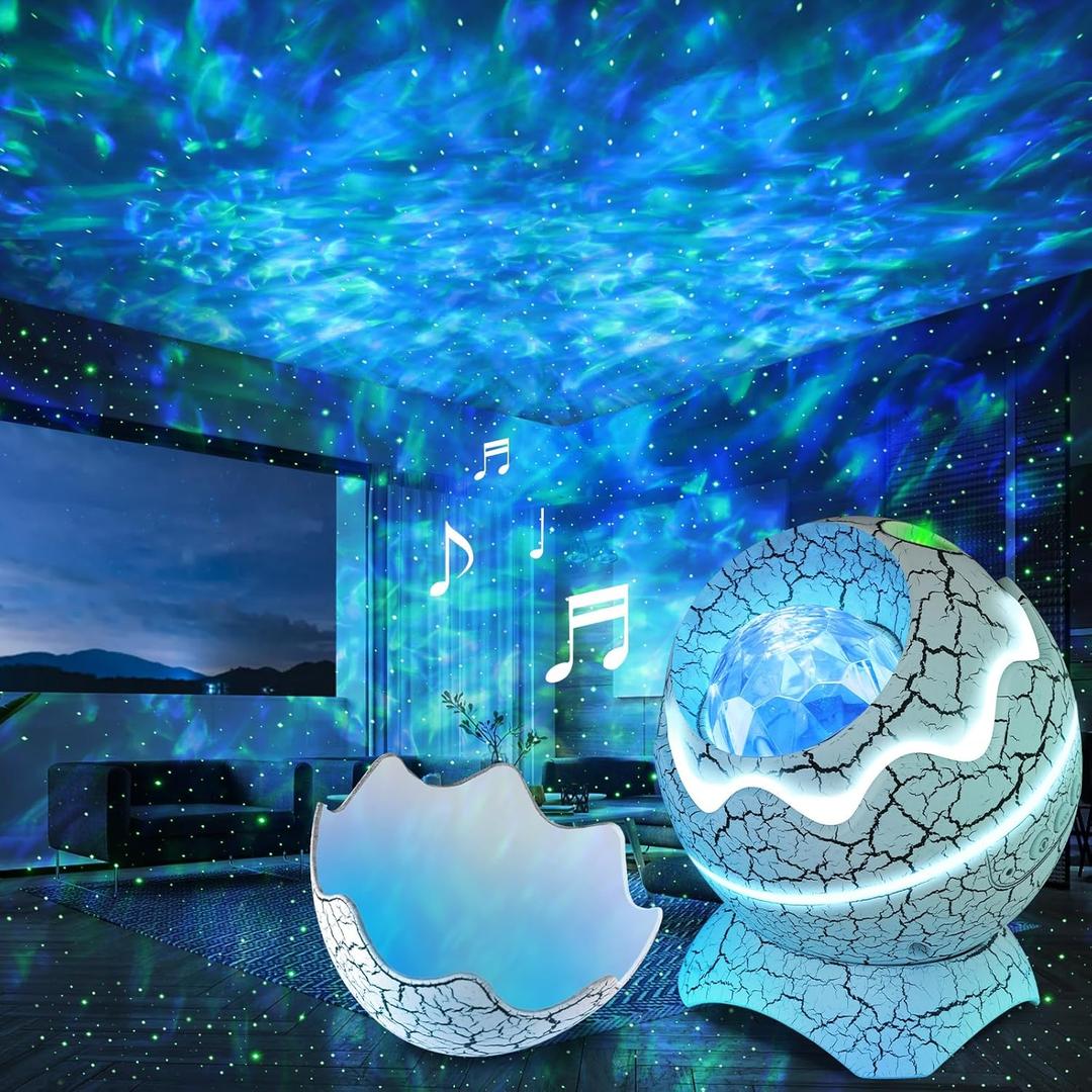 Star Projector Galaxy Light with 19 White Noises, Let Me Peaceful and Relaxing, Galaxy Projector Night Lights for Kids Bedroom/Gaming Room Home Decor