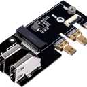 GeeekPi Micro HDMI to HDMI Adapter with PCIe 3.0x1 M.2 NVMe 2230/2242 for Raspberry Pi 5