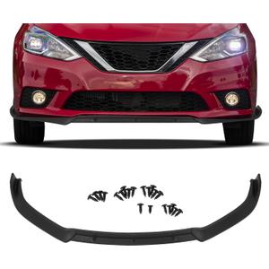 SCITOO Front Lip Spoiler Fits for 2013-2015 for Nissan for Sentra | Matte Black, Simple Design, Easy Installation, Adds Sporty Front Styling.