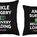Broken Ankle Surgery Recovery Ankle Surgery Throw Pillow, 16x16