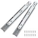 Probrico 5 Pairs 20 Inch Soft Close Drawer Slides, Ball Bearing Full Extension Dresser Slides, Side Mount Heavy Duty Drawer Glides Runners