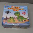 24 Packs Valentine's Day Cards for Kids with Squeeze Animals Dinosaur Frog Toys, Valentines Day Gifts for Kids Sensory Fidget Toys Tongue Sticking Out, Classroom Exchange Prizes Party Favor