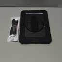 Cantis Case for iPad 9th/8th/7th Generation with Screen Protector, iPad 10.2 Case 2021/2020/2019 with 360 Degree Rotating Stand/Shoulder Strap/Pencil Holder, Black