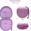Headphone Headset Case for JLab JBuds Lux ANC/JLab Go Lux ANC/Lorelei X8/Beats/JBL/TOZO/BERIBES/Picun/KVIDIO Noise Cancelling Over-Ear Foldable Headphones (Purple)