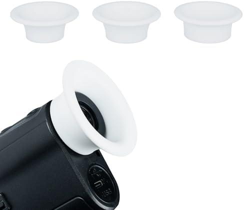 Sandian, 3 Size Pack, Eyepiece Eyecup for Golf Rangefinder Viewfinders, Soft Silicone Fits on Bushnell, TGW, Gogogo, Blue Tees, Powershot, Callaway, Tec, Revasri, Mileseey, Redtiger (White)