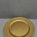 uxcell 10pcs Charger Plates Bulk 13 Inch Plastic Charger Plates Round Plate Chargers for Dinner Wedding Party Event Table Setting Decoration Gold