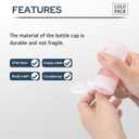 2 x Travel Bottles for Toiletries 0.6 oz - Travel Size Shampoo and Plastic Containers Tsa Approved - Empty Squeeze Sanitizer Lotion Toiletry - Refillable Hand Liquid Mini Bottles Clear 6PCS