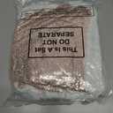 SATINIOR Adult Santa Hat Unisex Christmas Hat Santa Claus Cap Christmas Cap with Lining and Plush Brim for Xmas Women Men (adult size (12-14), Rose Gold Sequins)