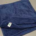 Pack Of 3 18 Piece Bath Towels Set,Soft Family Bathroom Towel Set with Hanging Loops-6 Bath Towels,6 Hand Towels,6 Washcloths,Highly Absorbent Quick Dry Shower Towel for Bathroom,Hotel,Spa-Navy Blue Towel Set