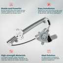 FINDAUTO Power Window Regulator fit for 2012 2013 2014 2015 2016 2017 for Hyundai Accent and Motor Front Right Side,OE751-633