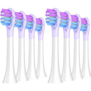 3 x Replacement Brush Head for Philips Sonicare Toothbrush, Replacement Heads fit ProtectiveClean 1100, 4100, 5100, 5300 Electric Toothbrush, Cushion Clean for Gentle Care, 8 Count