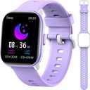 Kids Watch for Girls Boys with IP68 Waterproof, Girls Watch with 19 Sports Modes, Sleep Tracking, Pedometer, Stopwatch, Kids Activity Tracker, Birthday Gifts for Girls Age 6-15 Years Old (Purple)