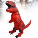Inflatable Dinosaur Costume,Dinosaur Inflatable Costume T Rex Costume for Adult Halloween Costume Funny Blow up Costume for Halloween Party Cosplay (Red)