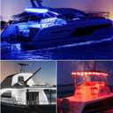 Boat Accent Courtesy LED Light RBW(6000K) Color Changing No Controller Needed 2 Wire Switch Control, 12VDC IP67 Waterproof for Yachts Marine RV