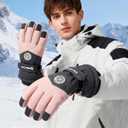 Skiing Gloves, Affordable Ski Gloves for Men & Women, Winter Glove Waterproof Windproof, Thermal Ski Gloves for Cold Weather with Warm, Snowboarding & Winter Sports, Cold Weather Comfort
