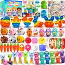 3 x 132 Pcs Easter Egg Fillers,Easter Party Favors for Kids Boys Girls,Plastic Easter Basket Stuffers,Bulk Small Toys for Easter Eggs Hunt Gift Goodie Bags Stuffers Classroom Prizes Party Filling Treats