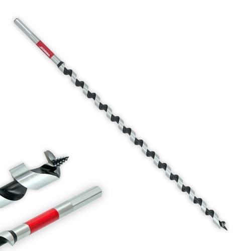 7/8" x 17" Auger Drill Bit for Wood, Hex Shank 3/8 Inch, Wood Boring Drill Bits, Ship Auger Long Drill Bit for Soft and Hard Wood, Plastic, Drywall Tree Stump and Composite Materials