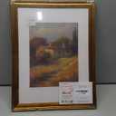 Upsimples Vintage 12x16 Frame, Antique Gold Frame Displays 8.5 by 11 with Mat or 12 x 16 Without for Vertical or Horizontal Wall Decor, 1pack