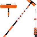 26FT Window Washing Kit, Squeegee with Telescopic Extension Pole, 5-20FT