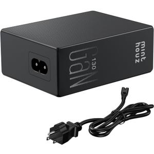 Minthouz 130W USB C Charger Block with Cable, 4-Port Fast Charging Power Adapter, for MacBook Pro/ Air, iPad, iPhone 17 Pro Max/ Air, Galaxy S25, Steam Deck & More