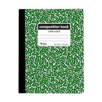 C-Line Composition Notebook, Wide Ruled, Marble Cover, 1 Notebook