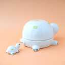 Turtle Design Ceramic Paint Palette with Water Bowl Brush Holder & Reusable Environmental Friendly Tray for Ceramic for Workspace Decor and Outdoor Sketching Gifts for Painting Lovers