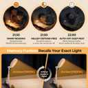Book Light for Reading in Bed: Rechargeable 18 LED Clip on Reading Light with Timer & Memory Eye-Caring 3 Color Temperature Stepless Dimming Night Reading Lamp Gifts for Book Lovers Men Kids