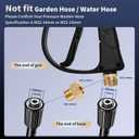 Foam Cannon for Pressure Washer, Stubby Gun with Dual Connector (M22-15mm Adapter + Wash Mitt), 5 Nozzles Tips, 4000 PSI Pressure Washer Gun, 1/4" Quick Connect for Auto/Home, 1 Liter