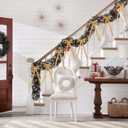 12 Pcs Khaki Velvet Bows for Christmas Tree, Rustic Crafts Velvet Ribbon for Wreath, Xmas Home Decor, Wedding, Outdoor & Indoor Holiday Ornaments, Pre-Formed Bows (7.817.7 Inch)