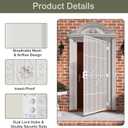 JUBEST 32'' x 80'' Steel Security Door, Surface Mount Reversible Entry Door