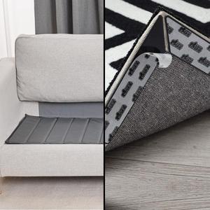 GORILLA GRIP Sofa Support Board 70in and Rug Gripper Pads 24 Pack, 2 Item Bundle