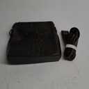 Hebetag Small Leather Sling Shoulder Bag Messenger Pack for Men Women Outdoor Travel Business (#23coffee)