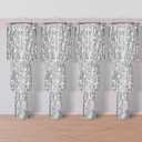 Tatuo 3 Tier Metallic Tinsel Chandelier Shimmering Fringe Backdrop