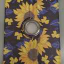 Kidcube for Samsung Galaxy Tab A9 Plus Case 11 Inch - for Women Girls Kids Cute Rotating Stand Folio Cover with Pencil Holder & Card Slot Girly Kawaii Sunflower Design for Samsung A9 Plus Tablet Cases