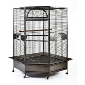 Parrot Escape Jumbo Corner Bird Cage Aviary (X-Large) (73.0"L x 51.2"W x 51.2"H)