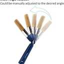 Genixart Extendable Paint Brushes for Walls & Ceiling, Multi Angle Adjustable Masonry Paint Brush for Fence Stain & Wood Varnish (3 Pack)