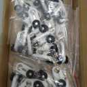 30 Pcs Curtain Track Rollers, Aluminium Alloy Mute Curtain Tracks Pulley Wheel Rollers Runners for Ceiling/Wall Mount Curtain Tracks - White