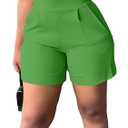 Fooullaide Womens Summer 2 Piece Outfit Set Crop Top Butterfly Sleeve Short Set Sexy Beach Vacation 2pc Sets (Small)