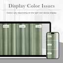 KGORGE Forest Green Shower Curtain for Bathroom, Linen Fabric Semi Sheer Lightweight Waterproof Thick Neutral Button Hole Shower Curtains for Bathtub, 72 x 72 inches Long, 12 Hooks Included, 1 Panel