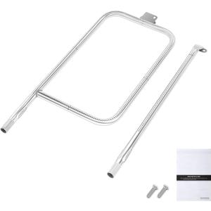 QuliMetal 65032 Grill Burner Tube for Weber Q3200, Q3000, Q320, Q300, 404341, 57060001, 586002 Gas Grills, Replacement Kit for Weber Q3 Series, Replaces 60036, 80385, 304 Stainless Steel, 22.75 inch