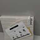 Large Arched Felt Bulletin Board - Stylish Perfectly Sized 35" x 24" Cork Board Alternative for Office & Wall Decor  6 Customizable Adhesive Tiles with Pins are Perfect to Display Your Photos (Beige)