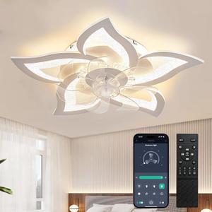 bedroom living room ceiling fan with lights,remote smart Dimming LED low profile ceiling fans with lights,ultrathin Quiet ceiling fans night light,Simple modern light fan ceiling kitchen office dining