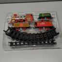 Classic Christmas Train Set with Lights and Sounds Railway Tracks Sets Battery Operated Train Toy Models with 11.5 Ft Tracks Playset for Under The Tree Electronic Toys Gift for Kids