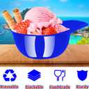 Alaeseje 36 Pack Plastic Baseball Helmet Bowl,8 oz Mini Ice Cream Dessert Baseball Cap Bowls,Party Snack Cups for Birthday Party Supplies