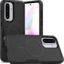 Dionsibei Designed for Samsung Galaxy A36 5G Case 2 in 1 Military Grade Drop Heavy Duty Rugged Shockproof Protective Cover Case for Galaxy A36 5G Phone Case (Black)