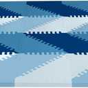 Skip Hop Baby Play Mat, Interlocking Foam Floor Tiles, 70" x 56", Playspot, Blue/Ombre